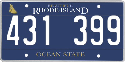 RI license plate 431399