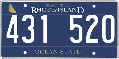 RI license plate 431520