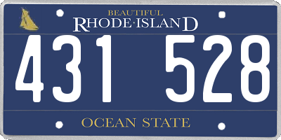 RI license plate 431528