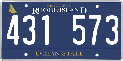 RI license plate 431573