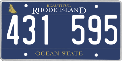 RI license plate 431595