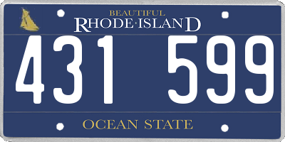 RI license plate 431599