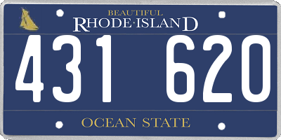 RI license plate 431620