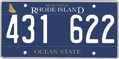 RI license plate 431622