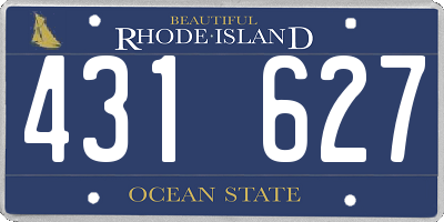 RI license plate 431627