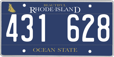 RI license plate 431628