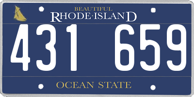 RI license plate 431659