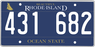 RI license plate 431682