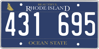 RI license plate 431695