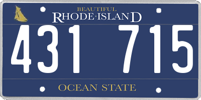 RI license plate 431715