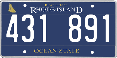 RI license plate 431891