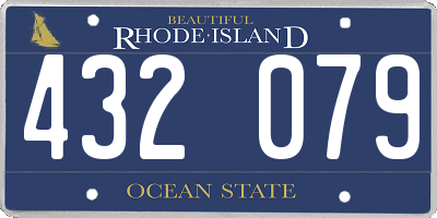 RI license plate 432079