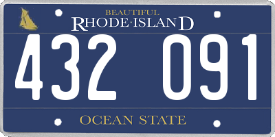 RI license plate 432091