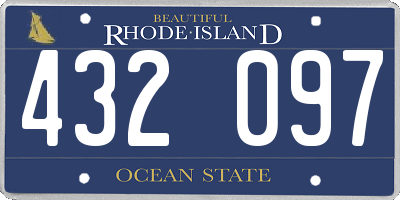 RI license plate 432097