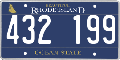 RI license plate 432199