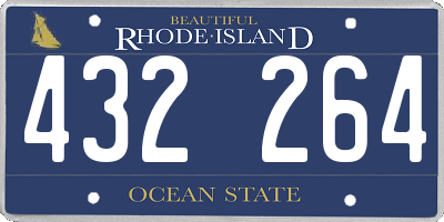 RI license plate 432264