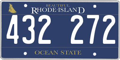 RI license plate 432272