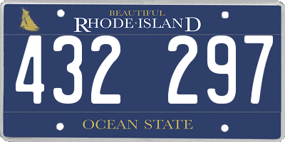 RI license plate 432297