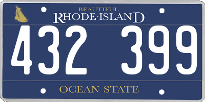 RI license plate 432399