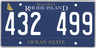 RI license plate 432499