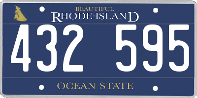 RI license plate 432595
