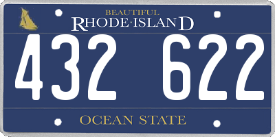 RI license plate 432622