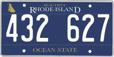 RI license plate 432627