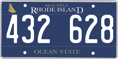 RI license plate 432628