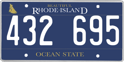 RI license plate 432695