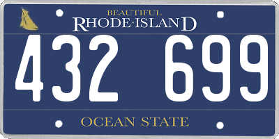 RI license plate 432699