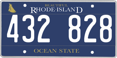 RI license plate 432828