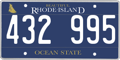 RI license plate 432995