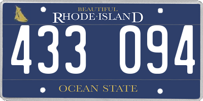 RI license plate 433094