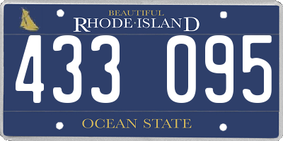 RI license plate 433095