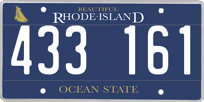RI license plate 433161