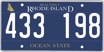 RI license plate 433198