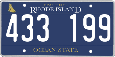 RI license plate 433199