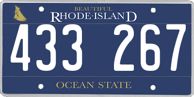 RI license plate 433267
