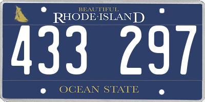 RI license plate 433297