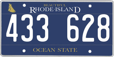 RI license plate 433628