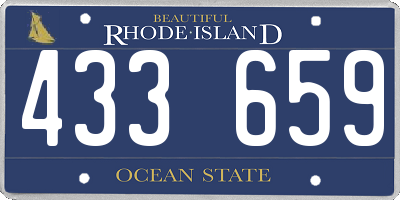 RI license plate 433659