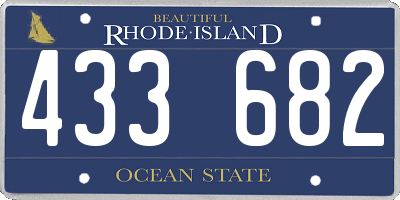 RI license plate 433682