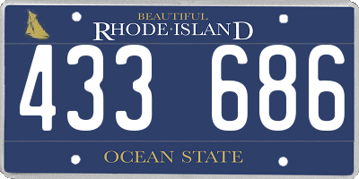 RI license plate 433686