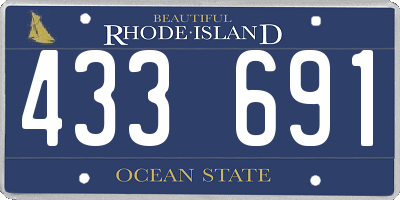 RI license plate 433691