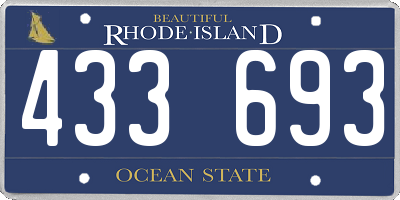 RI license plate 433693