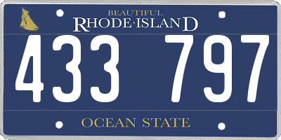 RI license plate 433797
