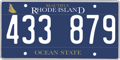 RI license plate 433879
