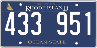 RI license plate 433951