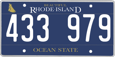 RI license plate 433979