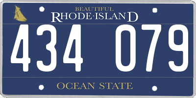 RI license plate 434079